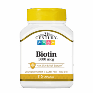 21st Century Biotin 5000mcg - Биотин, Разфасовка 110 caps