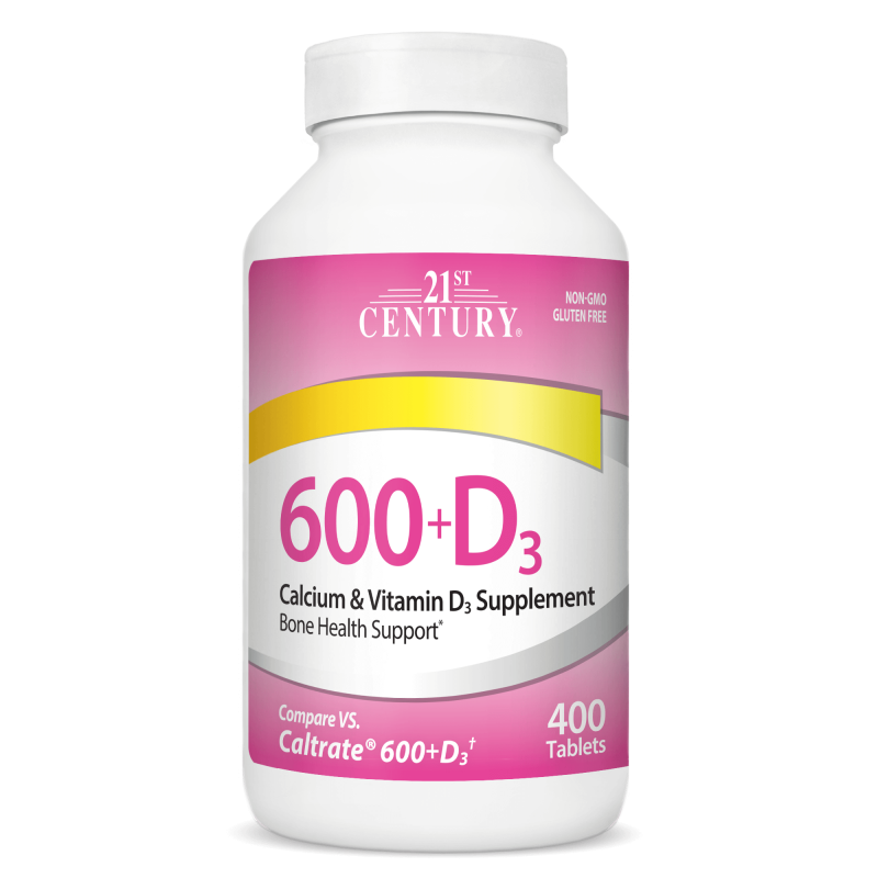 21st Century Calcium 600mg D3 25