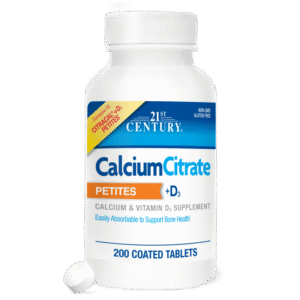 21st Century Calcium Citrate Petites + D3 - Калций + Витамин D3, Разфасовка 200 tabs