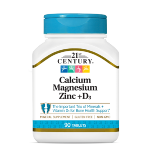 21st Century Calcium Magnesium Zinc + D3 - Калций, Магнезий, Цинк + D3 Разфасовка 90 tabs
