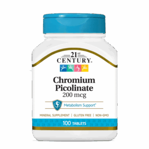 21st Century Chromium Picolinate 200mcg - Хром | 100 tabs