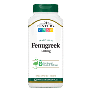 21st Century Fenugreek 610mg - Сминдух, Разфасовка 100 caps