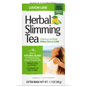 21st Century Herbal Slimming Tea - Lemon Lime - Чай за Отслабване, Вкус Лимон и Лайм, Разфасовка 24 bags