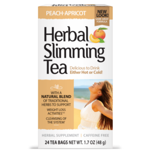 21st Century Herbal Slimming Tea - Peach Apricot - Чай за Отслабване, Вкус Праскова и кайсия, Разфасовка 24 bags
