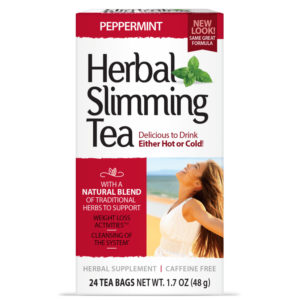 21st Century Herbal Slimming Tea - Peppermint - Чай за Отслабване, Вкус Мента, Разфасовка 24 bags