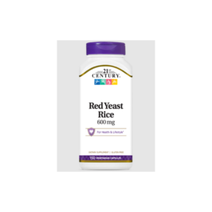 21st Century Red Yeast Rice 600mg - Дрожди от Червен Орис | 150 caps