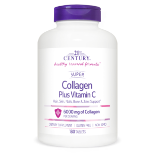 21st Century Super Collagen + Vitamin C - Колаген + Витамин C, Разфасовка 180 tabs