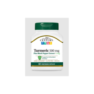 21st Century Turmeric 500mg + Black Pepper Extract 5mg - Куркума | 60 caps