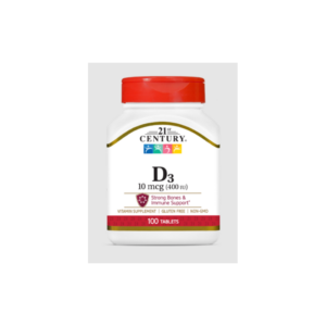 21st Century Vitamin D3 10mcg (400IU) - Tabs - Витамин D | 100 tabs