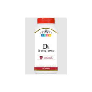 21st Century Vitamin D3 25mcg (1000IU) - Tabs - Витамин D, Разфасовка 500 tabs