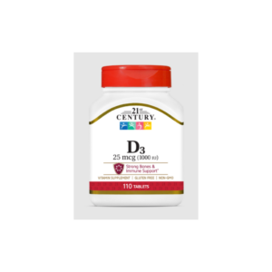 21st Century Vitamin D3 25mcg (1000IU) - Tabs - Витамин D, Разфасовка 300 tabs