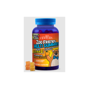 21st Century Zoo Friends Multi Gummies + Extra C - Мултивитамини за Деца | 60 gummies