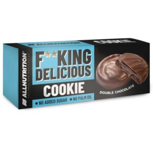 Allnutrition F**King Delicious Cookie - Double Chocolate - Диетичен Десерт, Вкус Двоен шоколад, Разфасовка 128g