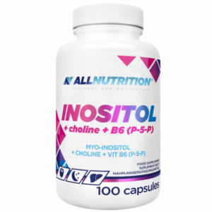 AllNutrition Inositol + Choline + B6 (P-5-p) - Inositol + Choline + Vitamin B6, Pack of 100 caps