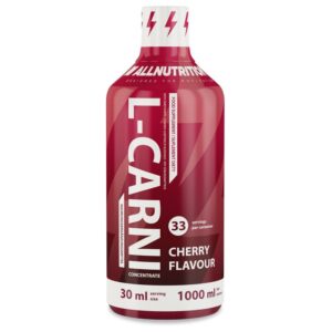 Allnutrition L-Carni Concentrate + Green Tea - Течен Л-Карнитин, Вкус Череша, Разфасовка 1l