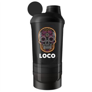 Allnutrition LOCO Shaker Smart - Black - Shaker, Color Black, Size 600ml + 350ml