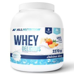 Allnutrition Whey Delicious - Суроватъчен протеин, Вкус Бял шоколад с пандишпан, Разфасовка 700g