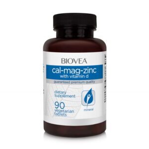 Biovea Cal-Mag-Zinc + Vitamin D - Calcium + Magnesium + Zinc + Vitamin D