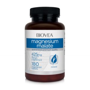 Biovea Magnesium Malate 425mg - Magnesium, Pack size 180 tabs