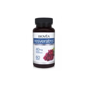 Biovea Resveratrol 40mg - Ресвератрол, Разфасовка 60 caps