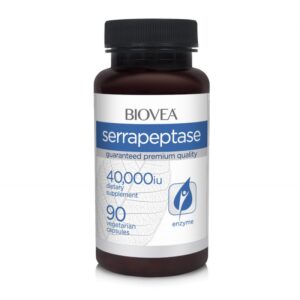 Biovea Serrapeptase 40,000IU - Serrapeptase, Pack of 90 caps