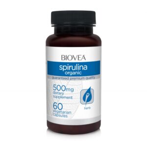 Biovea Spirulina Organic 500mg - Спирулина, Разфасовка 60 caps