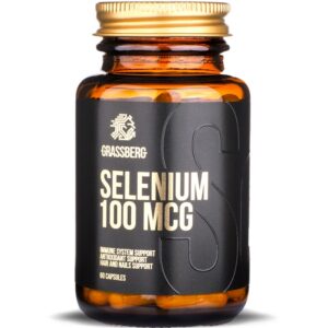 Grassberg Selenium 100mcg - Селен, Разфасовка 60 caps