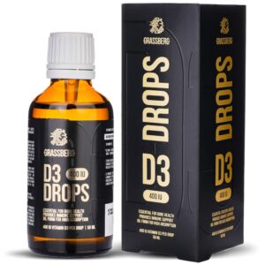 Grassberg Vitamin D3 Drops 400IU - Витамин D3, Разфасовка 50ml
