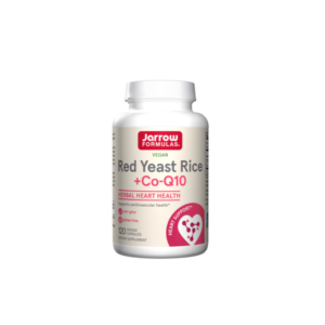 Jarrow Formulas Red Yeast Rice 1200mg + CoQ10 100mg - Мая от Червен Ориз + Коензим Q10, Разфасовка 120 caps