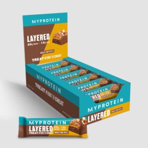 Myprotein Layered Protein Bar - Протеинов Бар, Вкус Фъстъчено масло, Разфасовка 60g