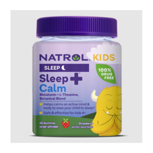 Natrol Kids Sleep+ Calm Gummies - Мелатонин, Вкус Ягода, Разфасовка 60 gummies