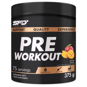 SFD Pre Workout - Азотен Бустер, Вкус Грейпфрут и киви, Разфасовка 375g