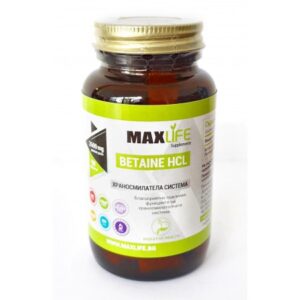 Хранителна добавка Betaine HCL 650mg 90 таблетки - MAXLIFE Supplements