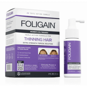 FOLIGAIN® Hair Regrowth Treatment For Women (Възстановяваща терапия за оредяла и слаба коса) - 10% Trioxidil® (2oz) 59ml