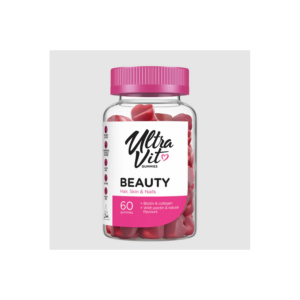 UltraVit Gummies Beauty - Формула за Коса, Кожа и Нокти, Вкус Горски плодове, Разфасовка 60 gummies