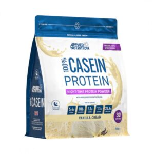 Applied Nutrition 100% Casein - Казеин, Вкус Ванилия, Разфасовка 900g