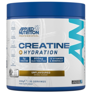 Applied Nutrition Creatine + Hydration Unflavored - Креатин и Електролитна Формула, Вкус Неовкусен, Разфасовка 330g