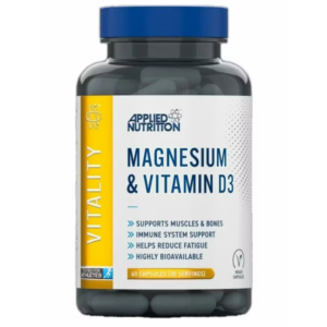 Applied Nutrition Magnesium & Vitamin D3 - Магнезий и Витамин D3, Разфасовка 60 caps