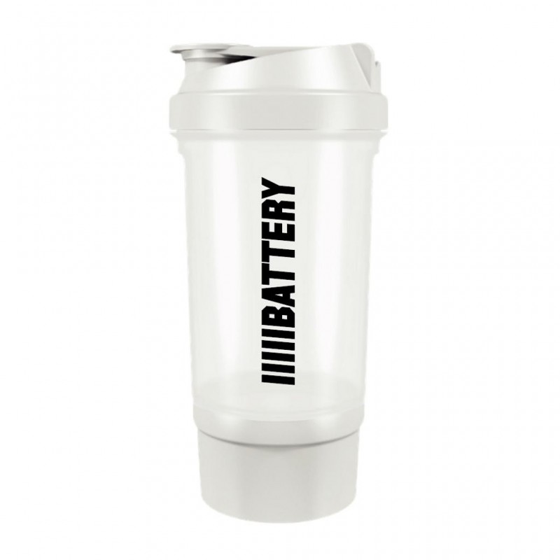Battery Nutrition Shaker Plus White