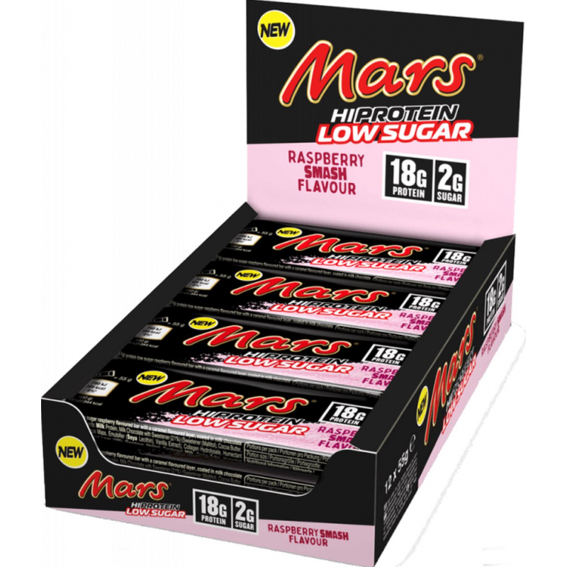 Mars Hi Protein Bar Low Sugar Milk Chocolate Raspberry
