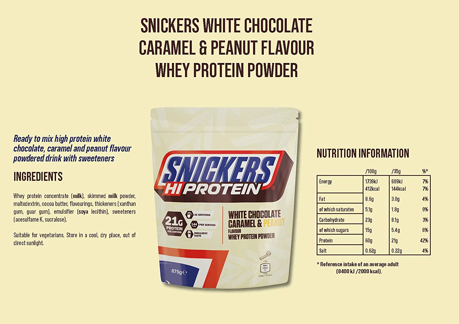 Mars Protein Snickers Hi Protein White Chocolate 2